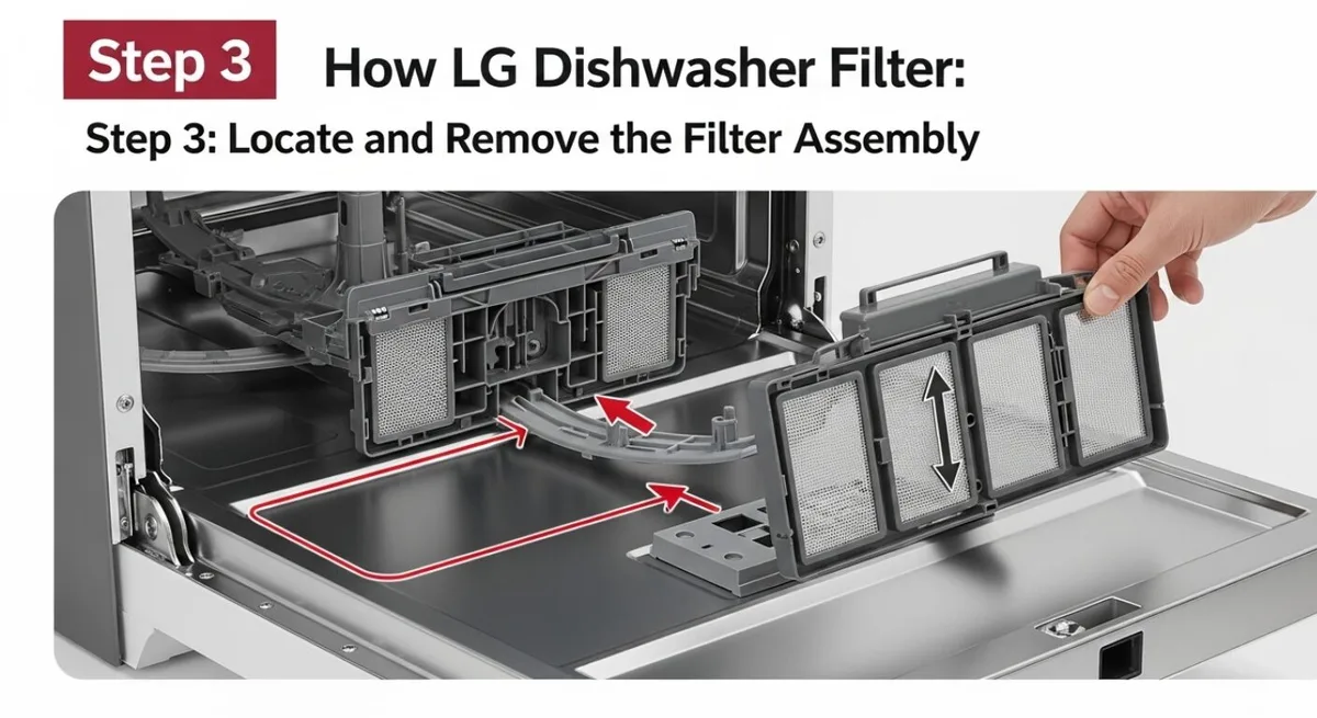 LG dishwasher filter