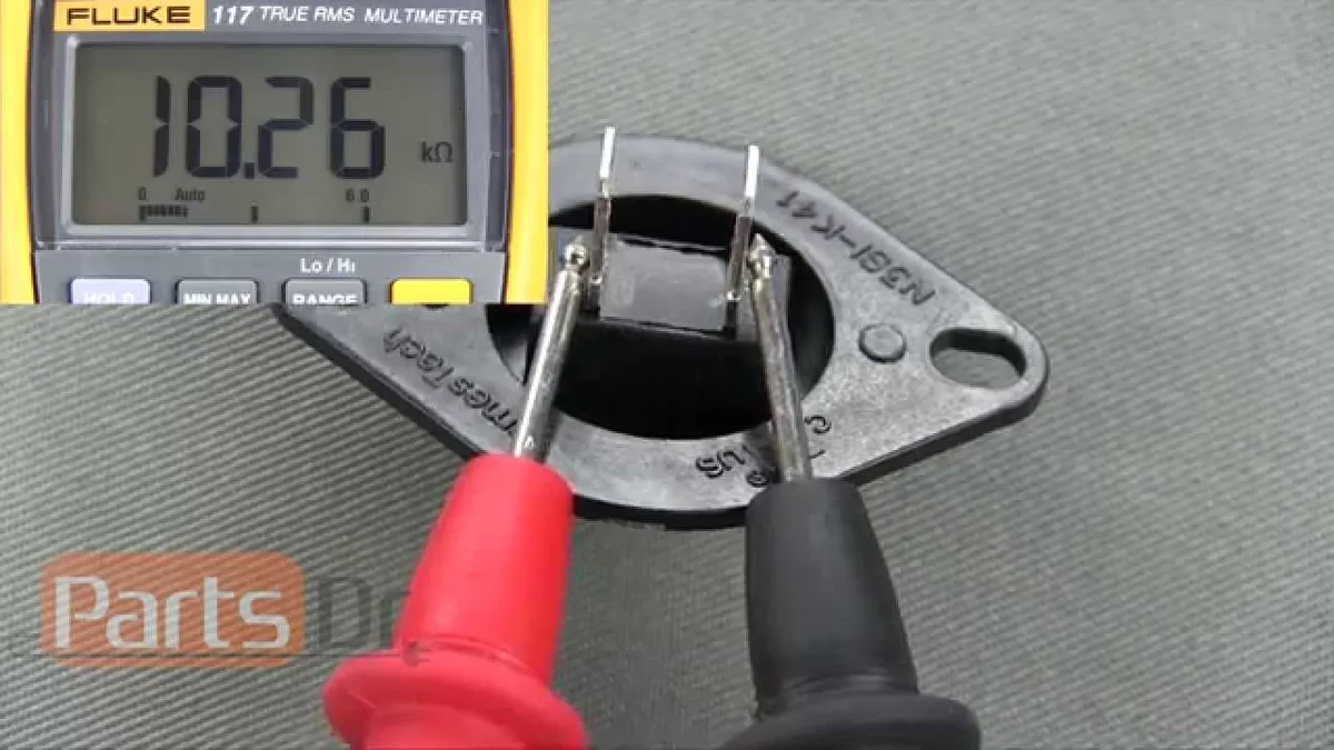LG Dryer exhaust thermistor multimeter test