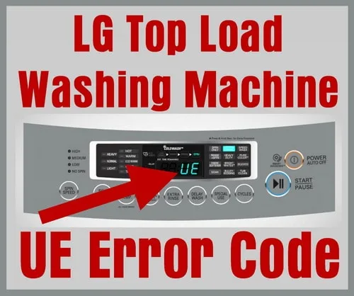 LG front load washer error code display