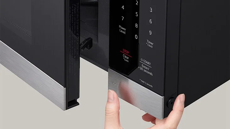 LG microwave child lock icon