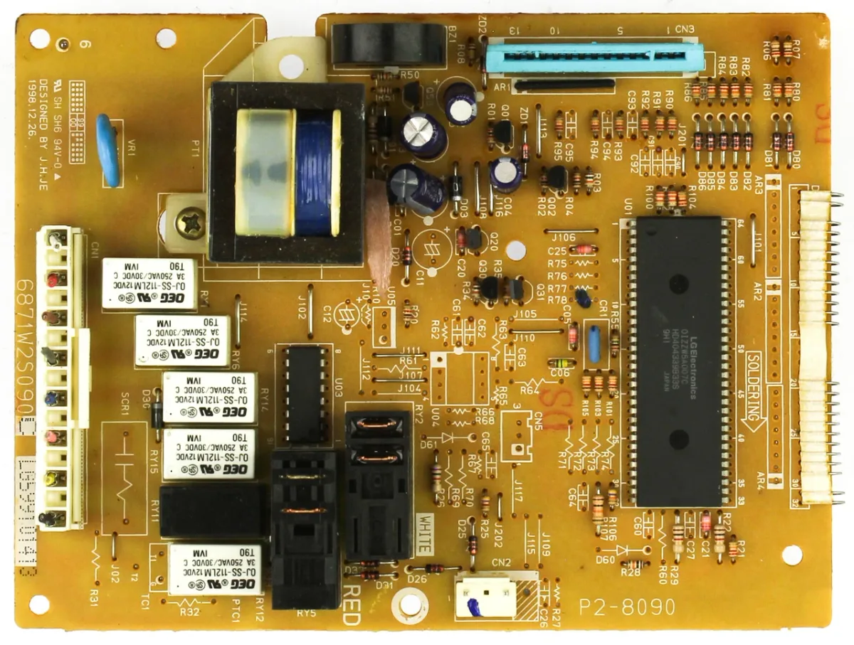 LG microwave control board ribbon cable
