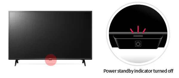 LG TV standby light