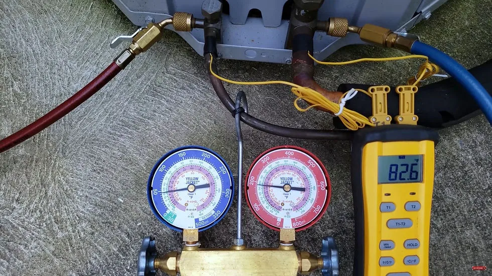 liquid line filter-drier temperature drop