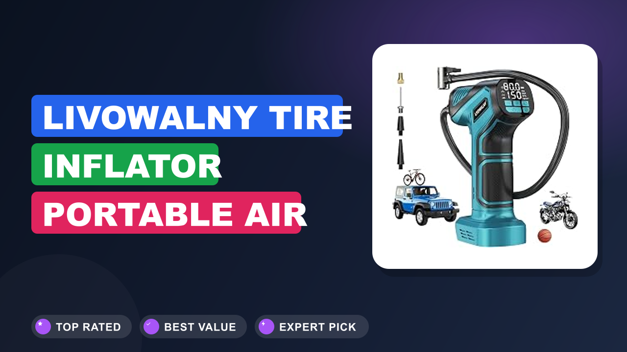 LIVOWALNY Tire Inflator Portable Air Compressor Review