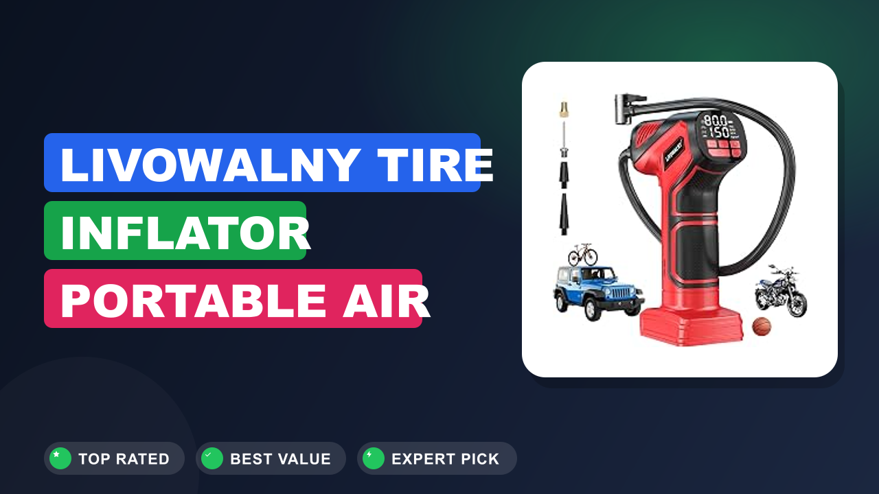 LIVOWALNY Tire Inflator Portable Air Compressor Review