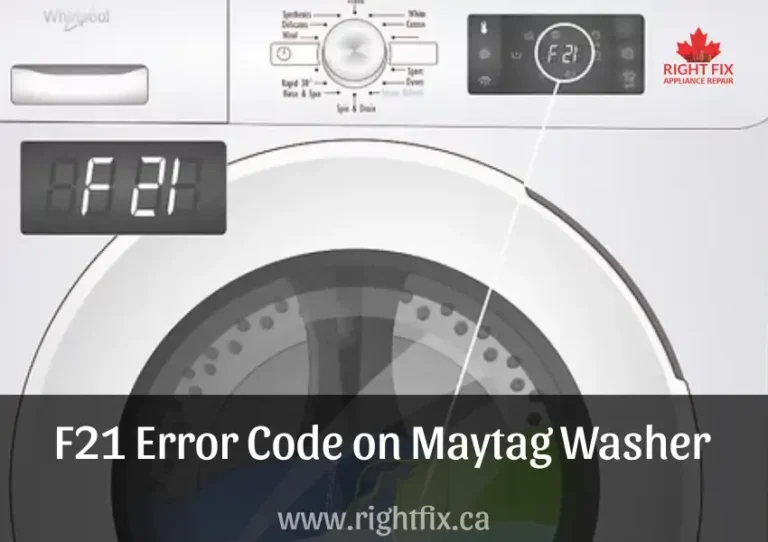 Maytag Washer Code F21