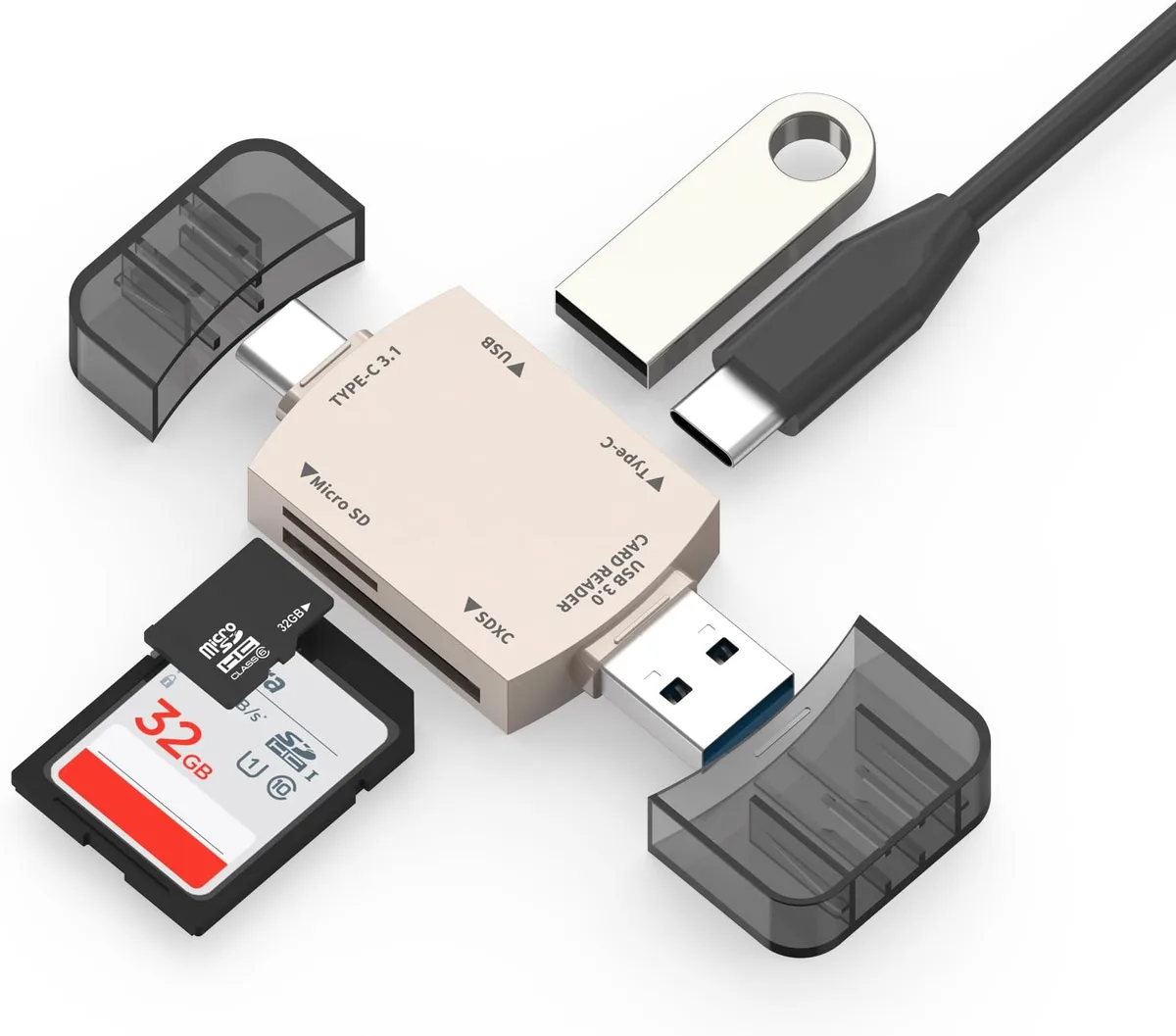 MicroSD card with adapter