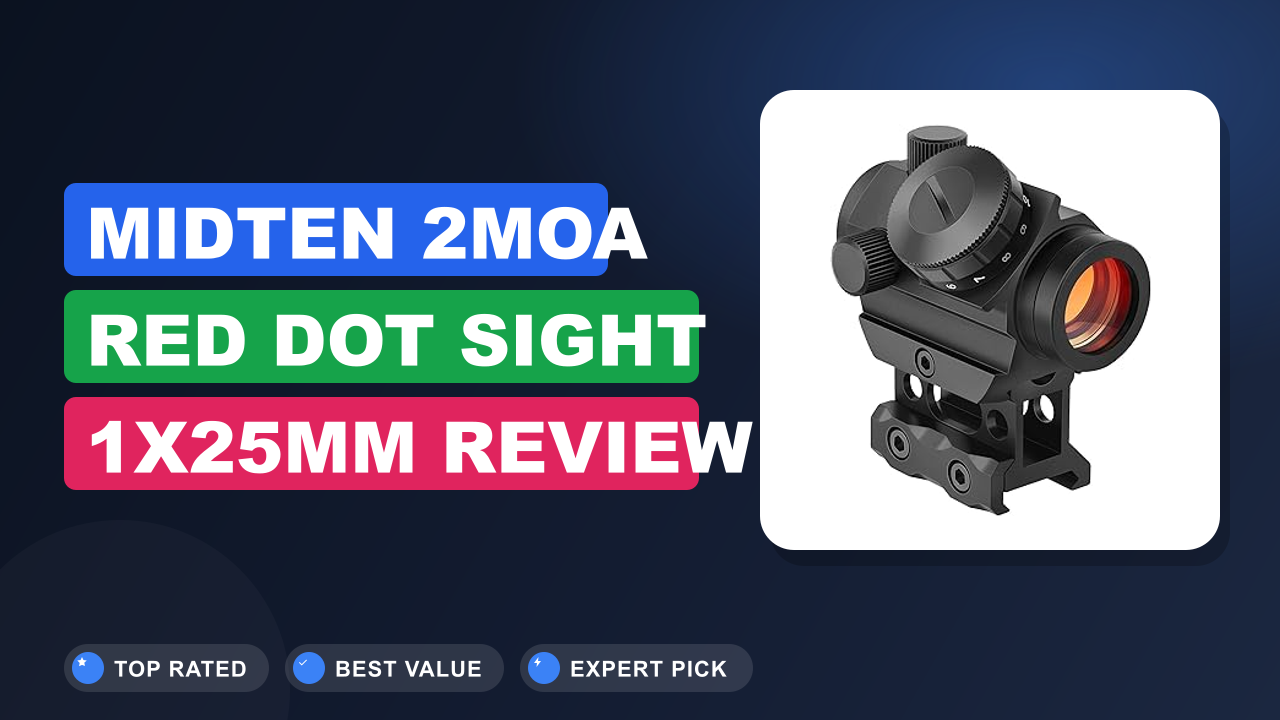 MidTen 2MOA Red Dot Sight 1x25mm Review