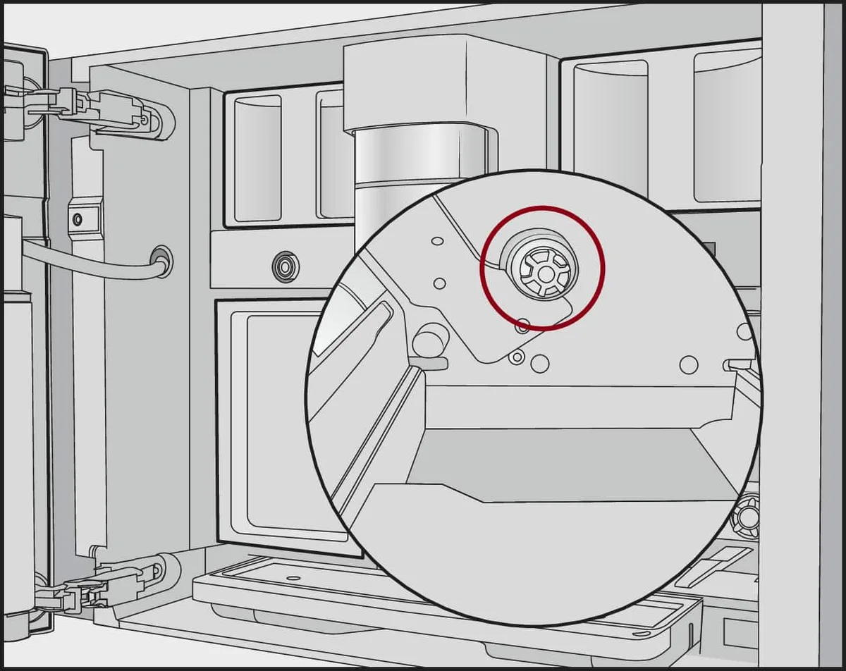 Miele brewing unit removal