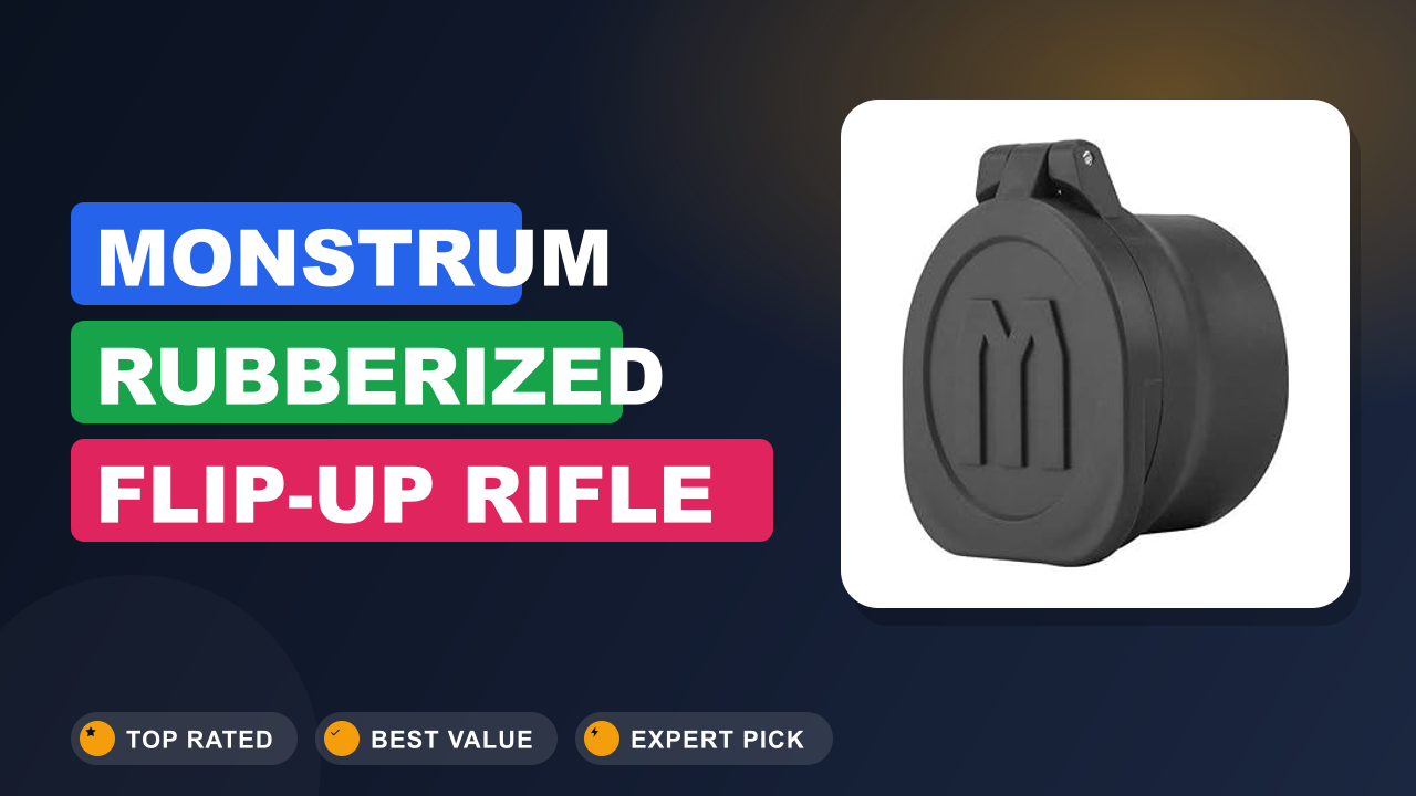Monstrum Rubberized Flip-Up Rifle Scope Lens Review