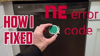Lg Dishwasher Ne Error Code: Fix It Fast
