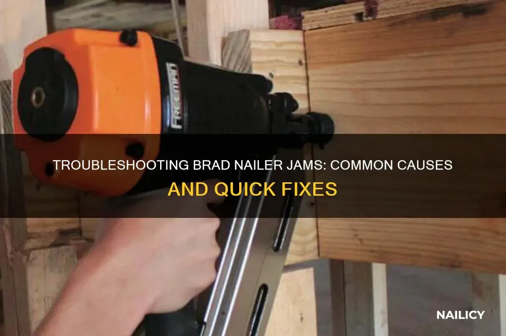 Nailer jams (stuck fasteners in the magazine or driver guide)