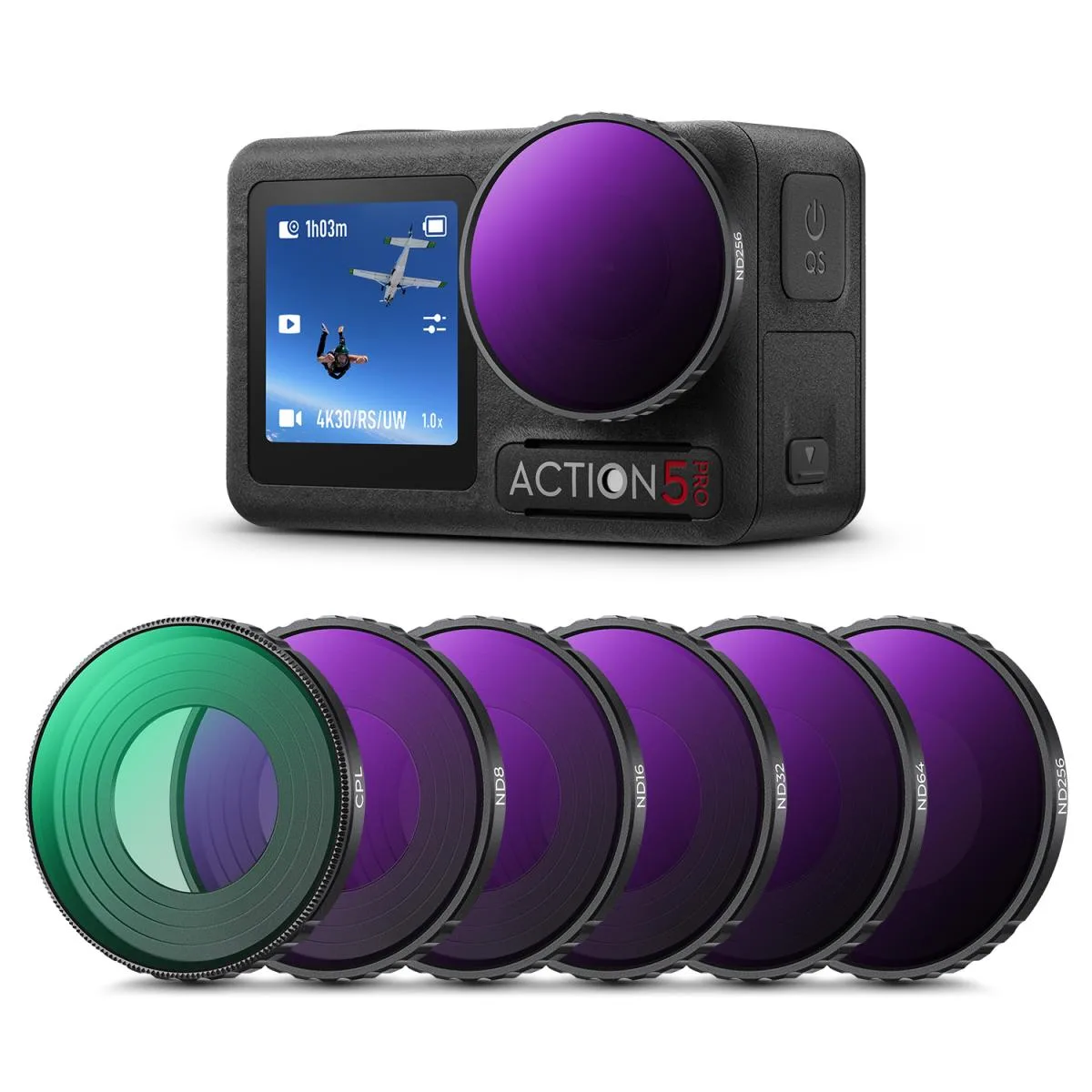 ND filter action camera
