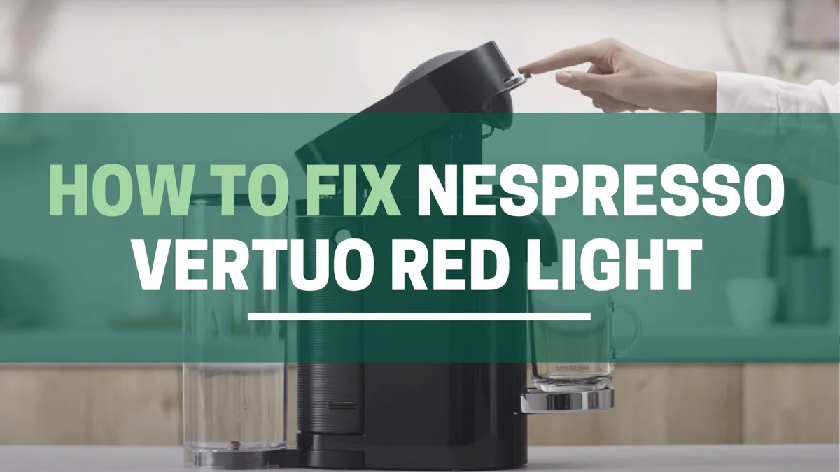 Nespresso Vertuo Troubleshooting Red Light