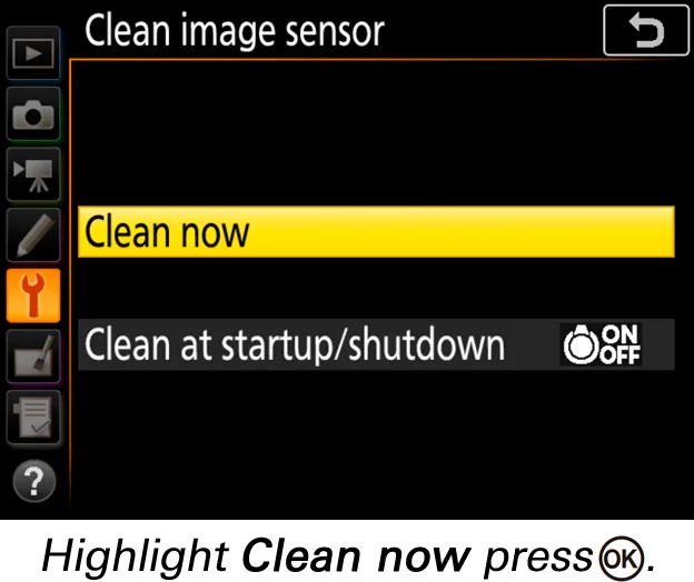 Nikon D850 how to clean sensor