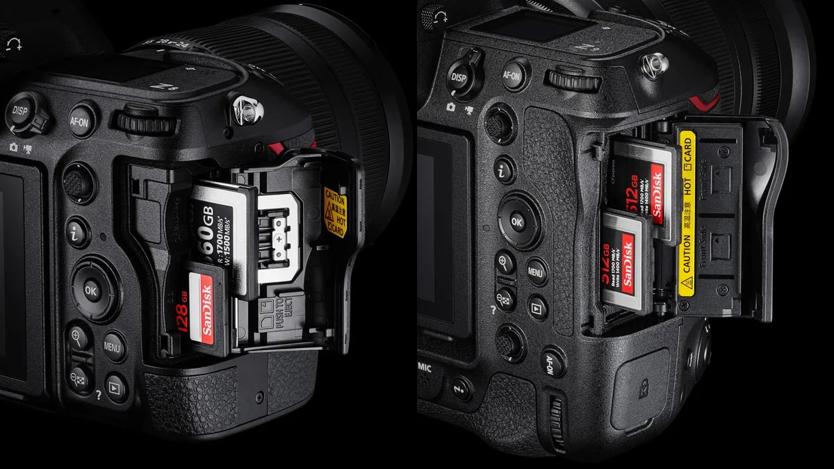 Nikon Z7 II memory card error