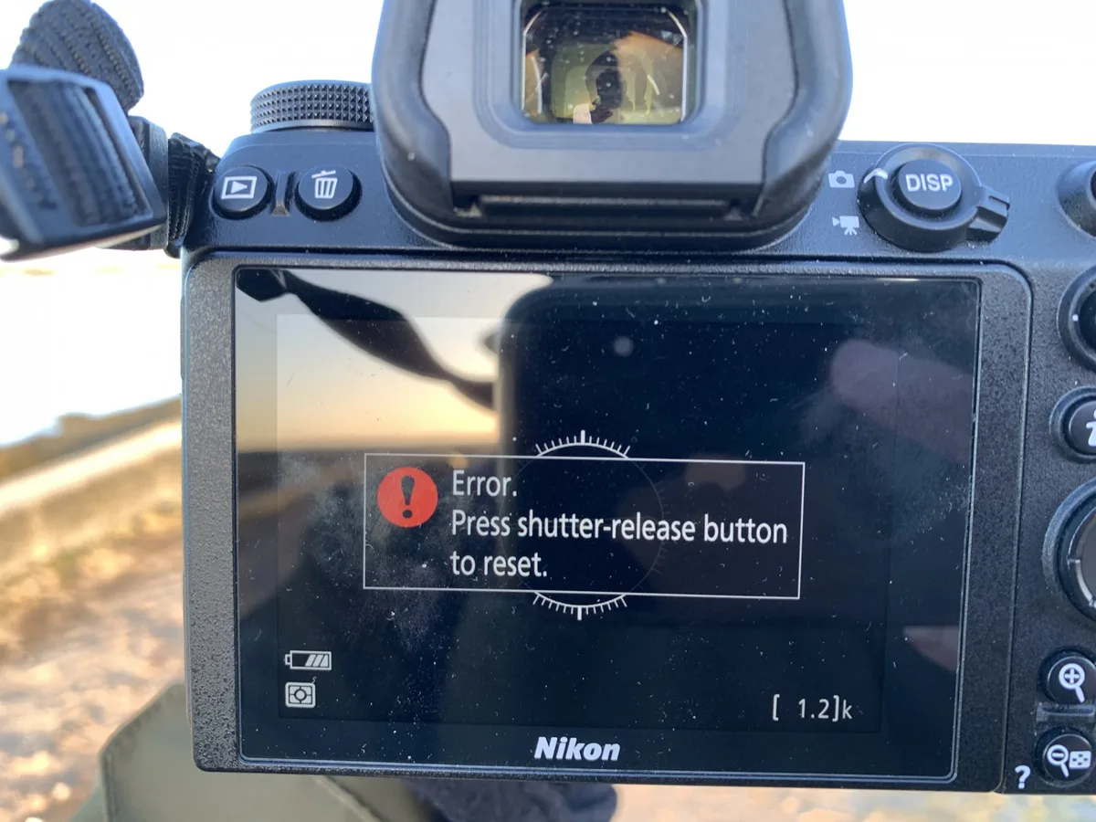 Nikon Z8 error message