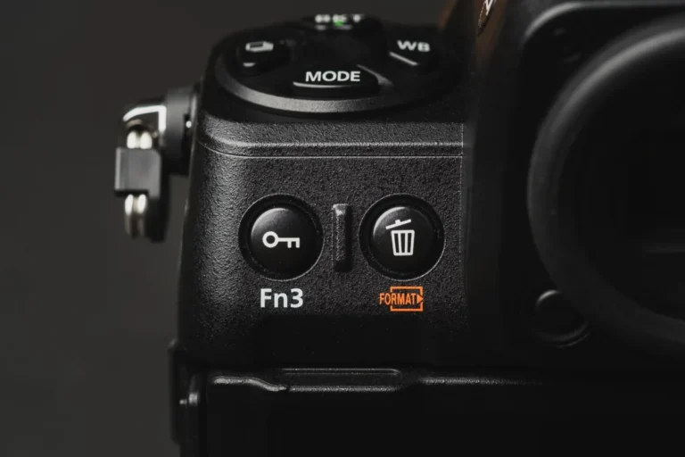 Nikon Z8 power switch lock lever