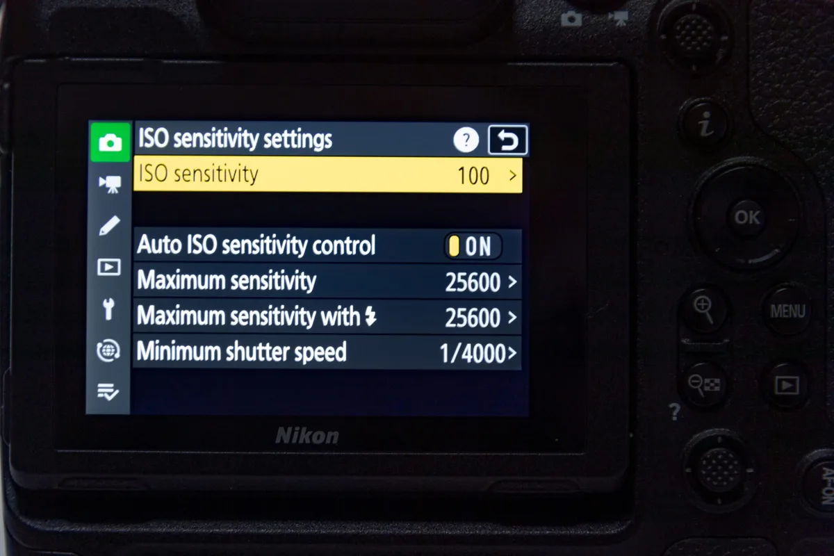 Nikon Z9 custom settings menu