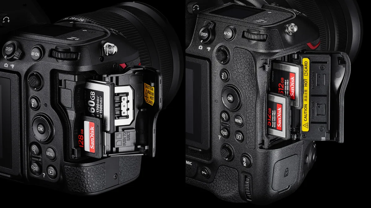 Nikon Z9 dual card slot