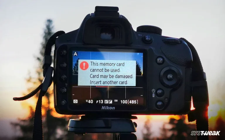 Nikon Z9 memory card error