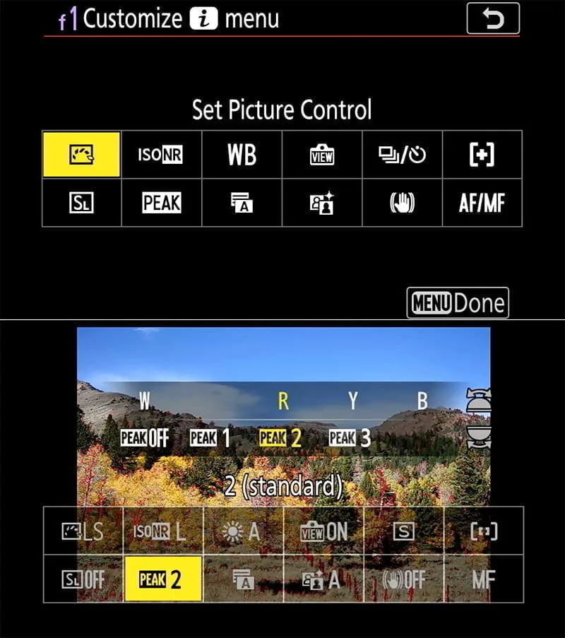 Nikon Zfc Airplane Mode setting