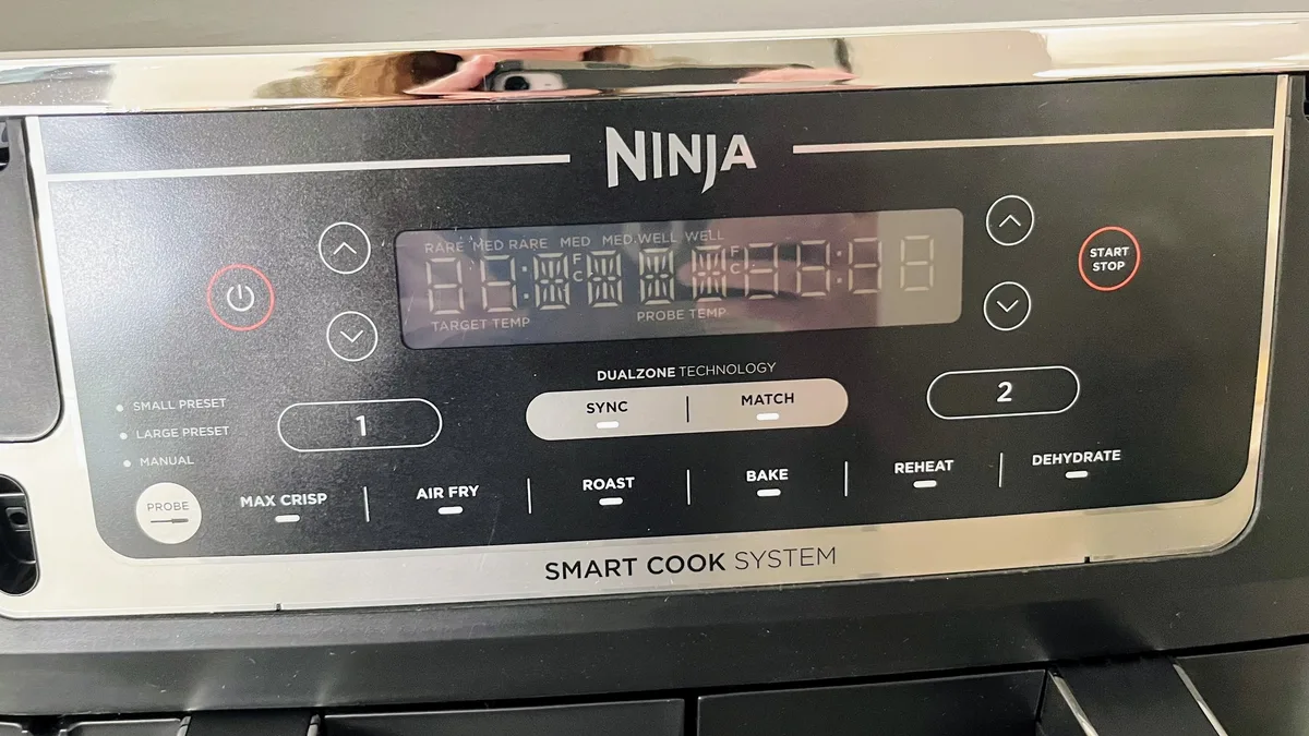 Ninja DZ550 control panel