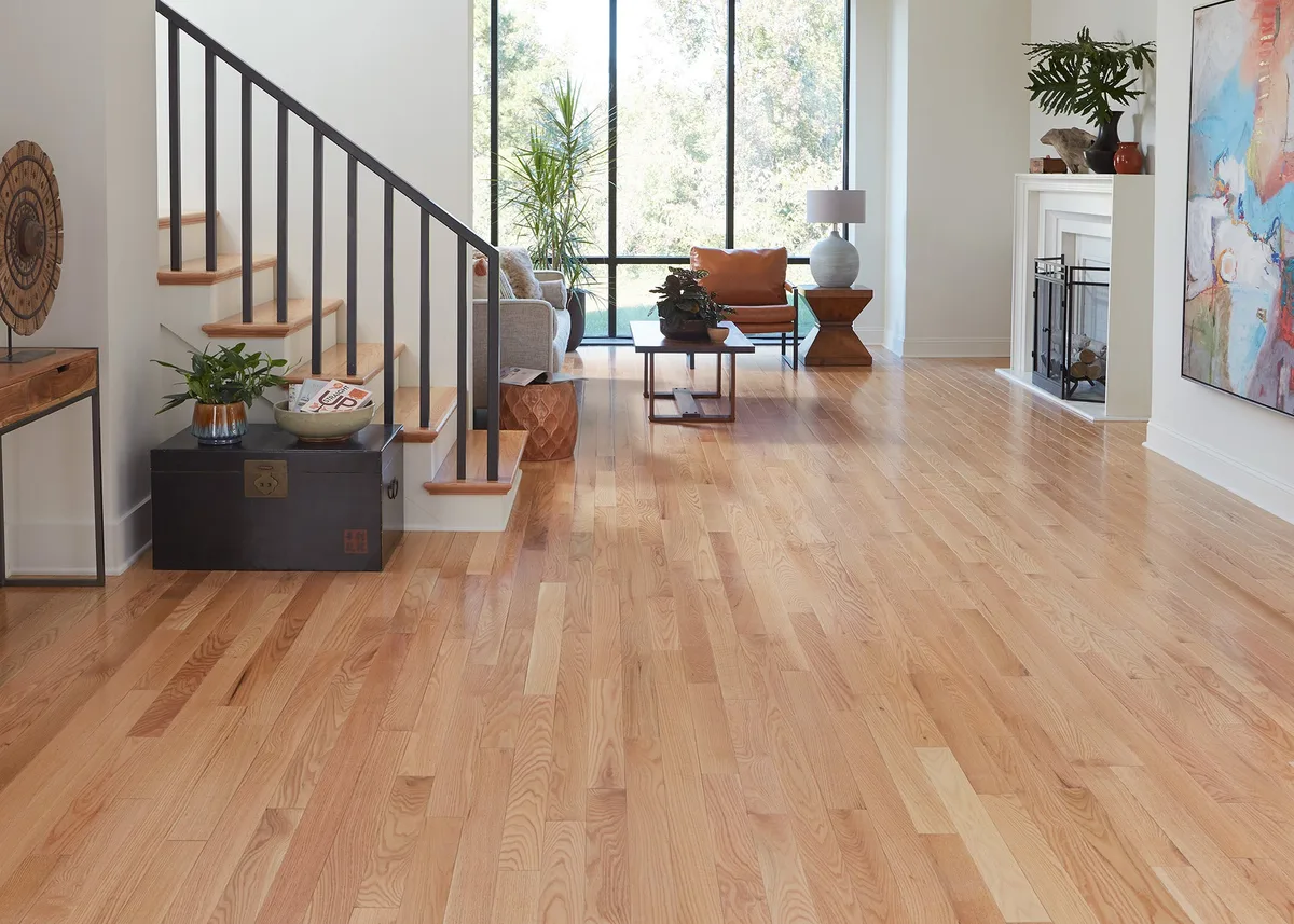 Oak hardwood flooring