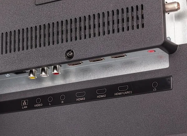 Onn Roku TV back panel reset button