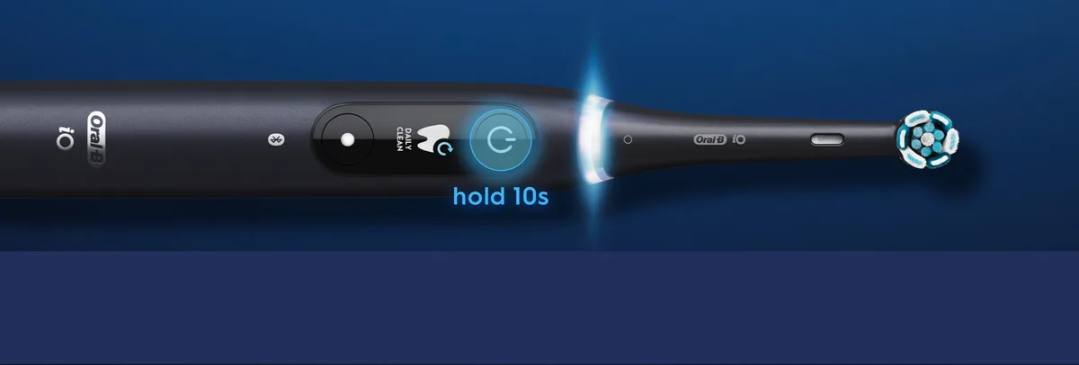 Oral B multi-button reset combination