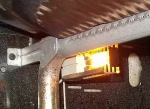 oven igniter glowing