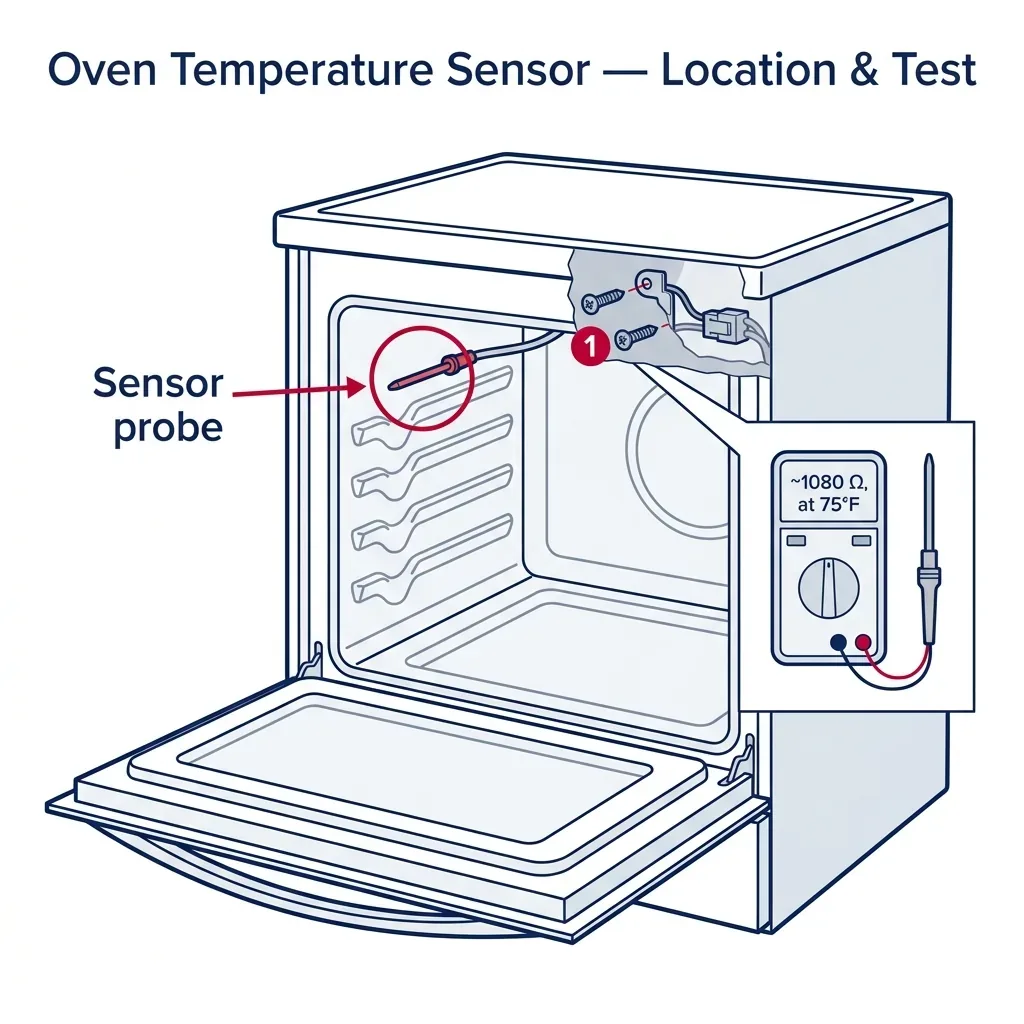 Oven temperature sensor testing