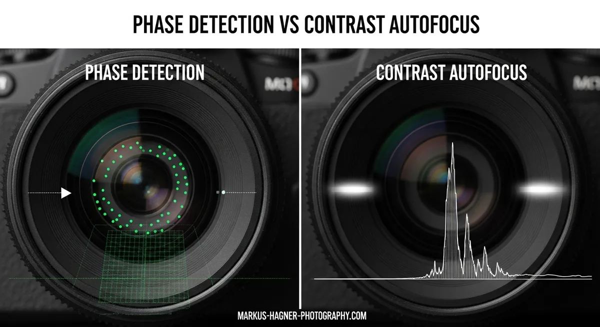 phase-detect vs contrast-detect AF