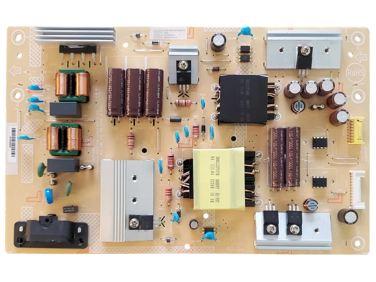 Pioneer TV power supply board capacitors