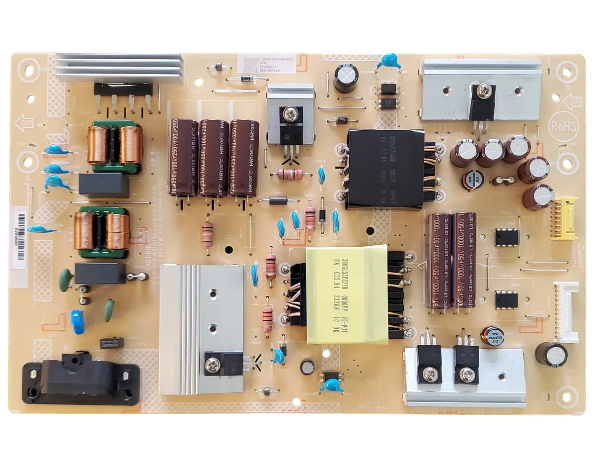 Pioneer TV power supply board capacitors