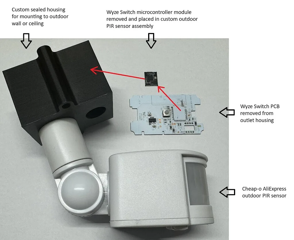 PIR motion sensor false triggers