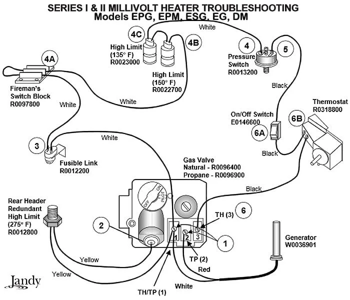 pool heater water pressure switch