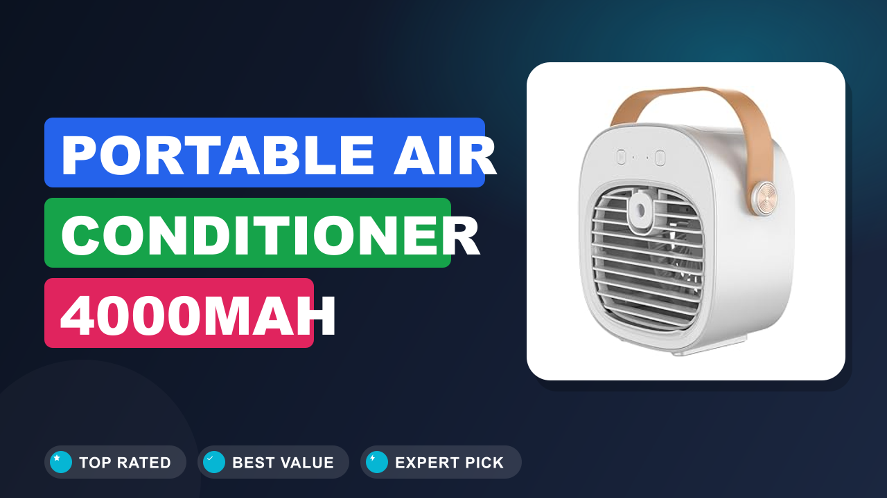 Portable Air Conditioner 4000mAh Battery Powered Review