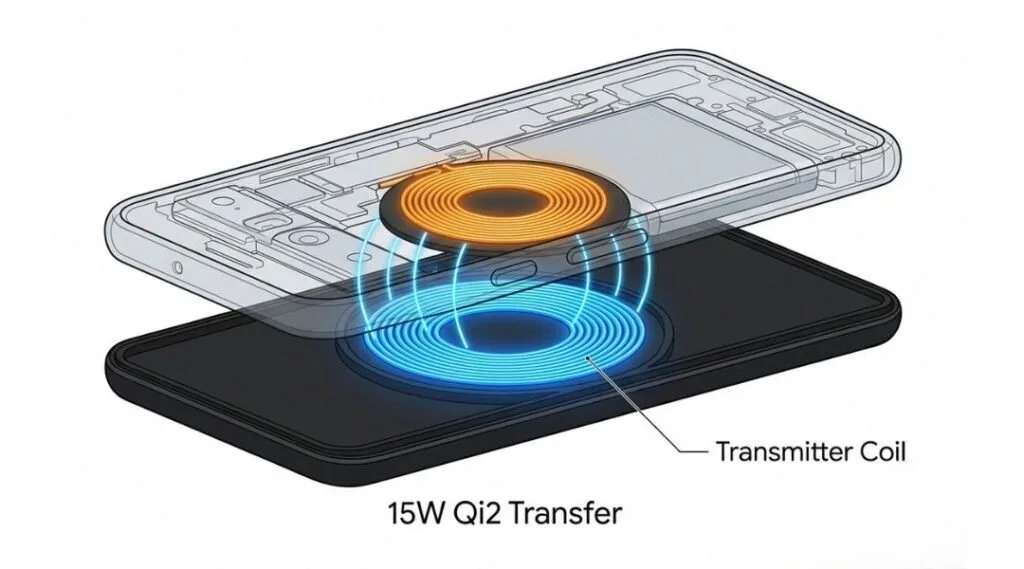 Qi wireless charging coil alignment