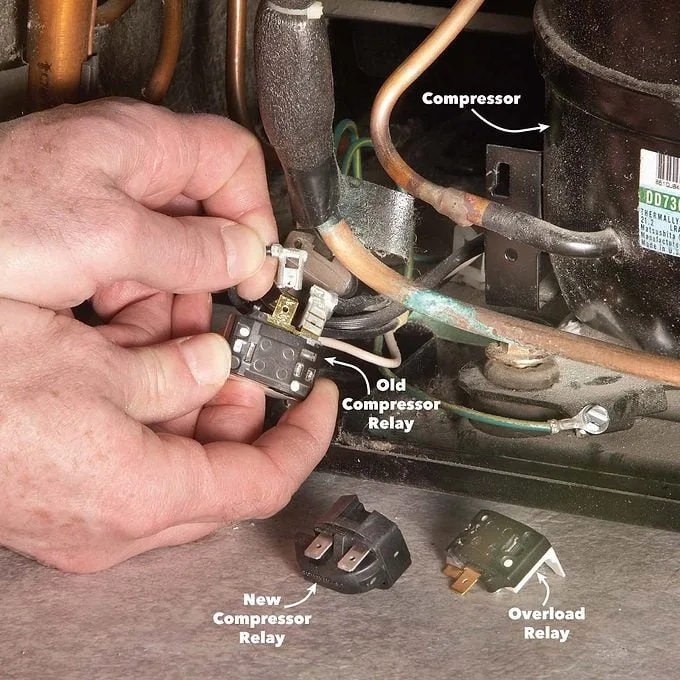 Refrigerator compressor start relay