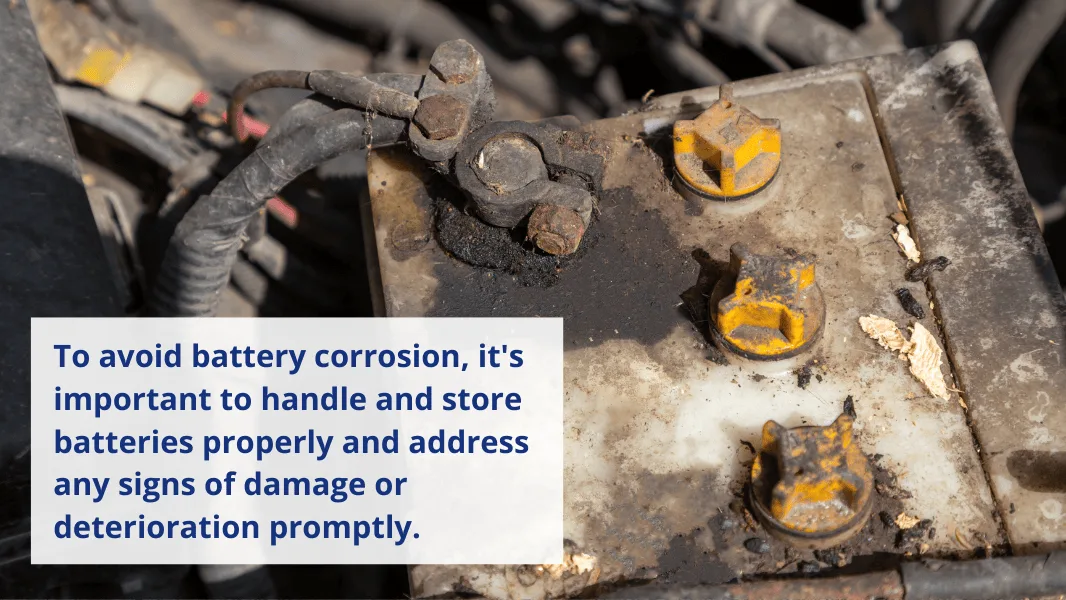 remote battery corrosion