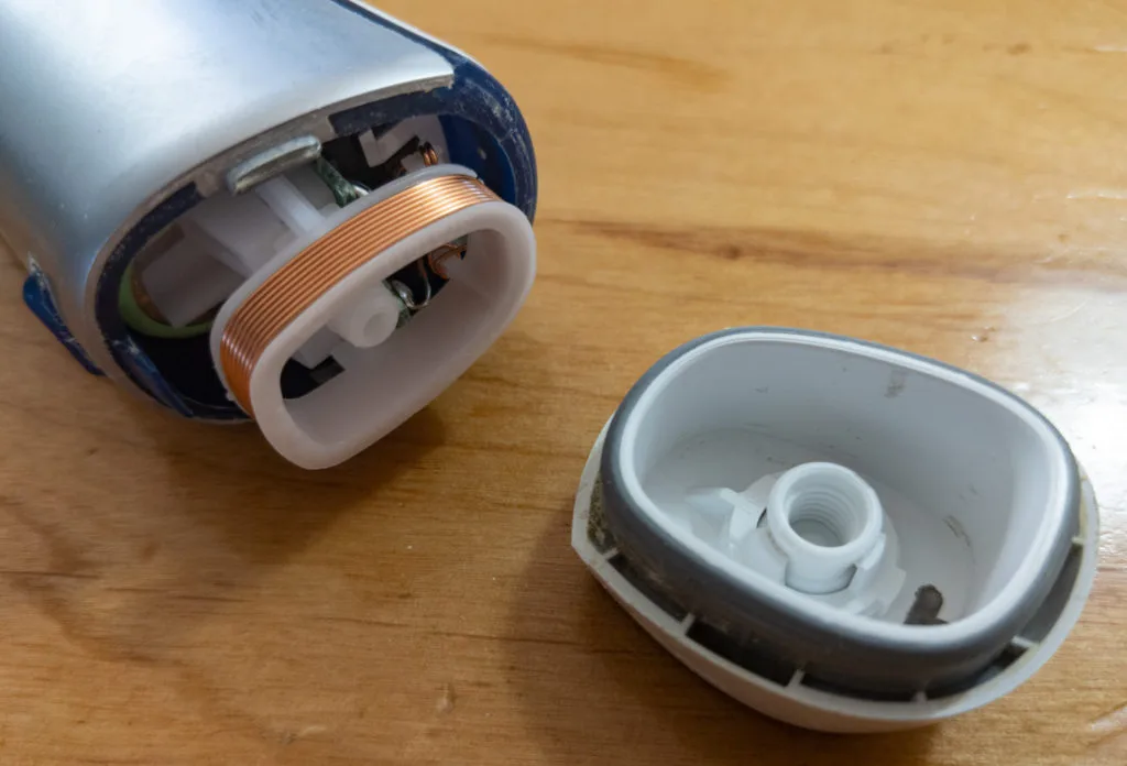removable battery toothbrush