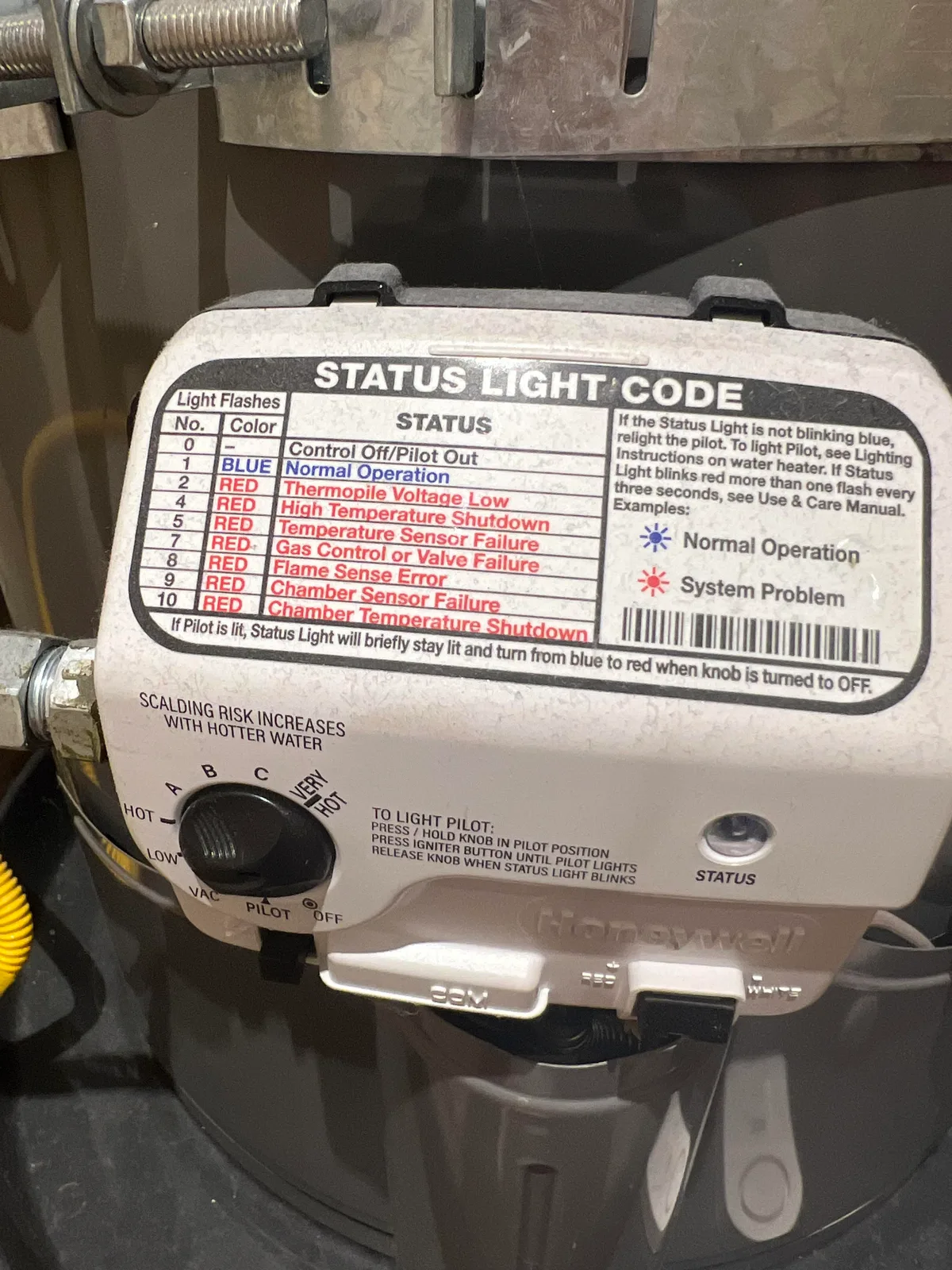 Rheem Water Heater Flashing Blue Light 7 Times