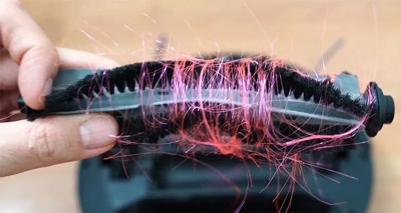 robovac brush roll hair tangle