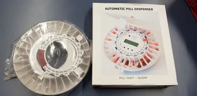 Rotating medication tray jam