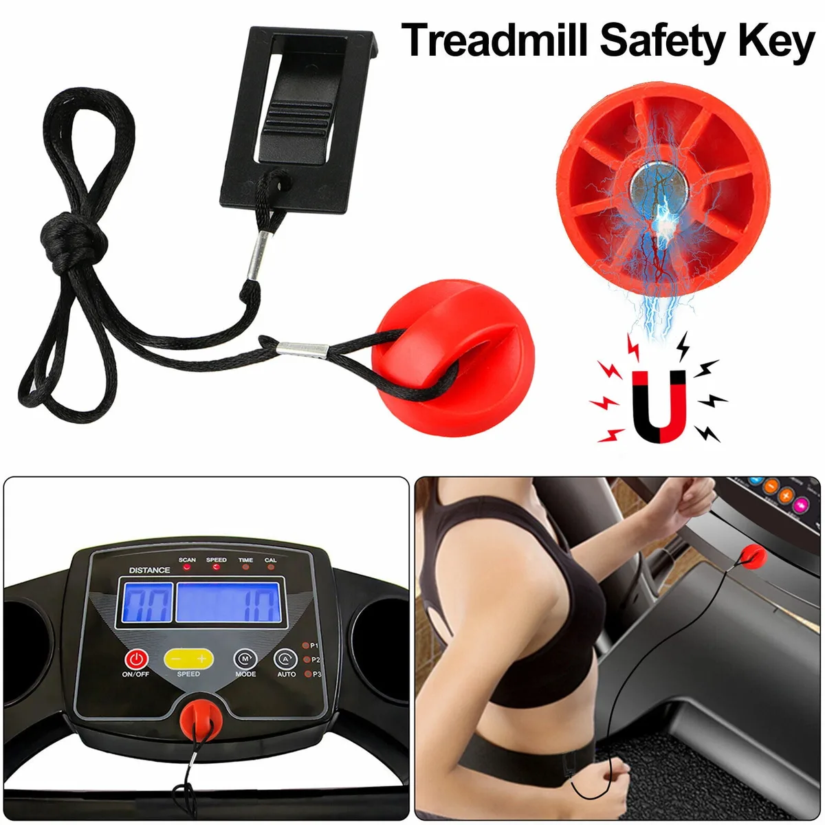safety key magnetic tether