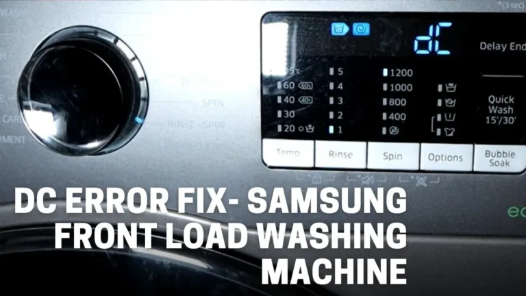 Samsung Washer Dc Error Code It