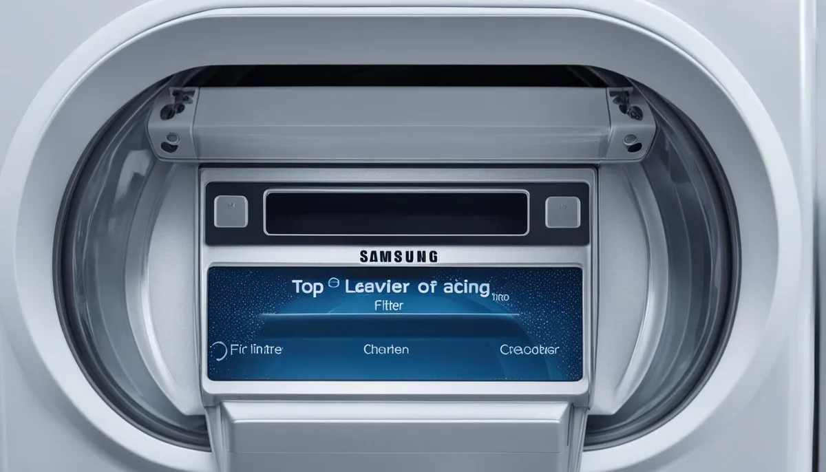 Samsung washer drain filter access