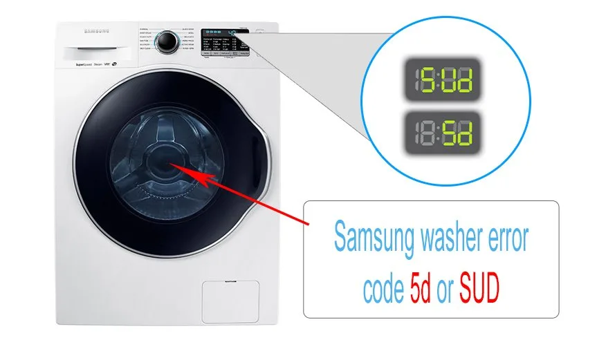 Samsung Washer Sud Or 5ud Error Code It