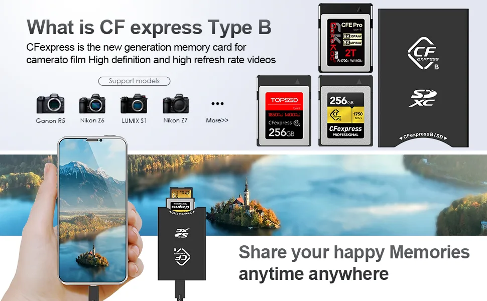 SD and CFexpress card comparison